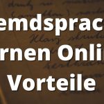 Fremdsprachen Lernen Online